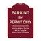 Signmission Designer Series-Parking By Permit Vehicles Without Permits Towed Vehic, 24" x 18", BU-1824-9803 A-DES-BU-1824-9803 - alternate 1